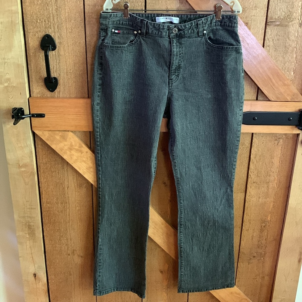 Women’s TOMMY HILGER Black Denim Jeans Size 14